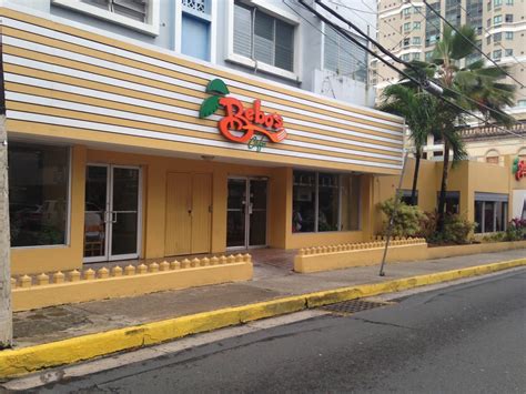 <b>Bebo's</b> <b>Cafe</b> Claimed Review Save Share 1,351 reviews #62 of 836 Restaurants in San Juan $$ - $$$ Caribbean Latin Spanish 1600 Calle Loiza Condado, San Juan 00911-1815 <b>Puerto</b> <b>Rico</b> +1 787-726-5700 Website Open now : 07:00 AM - 11:00 PM Improve this listing See all (297) Travelers' Choice RATINGS Food Service Value Atmosphere Details PRICE RANGE. . Bebos cafe puerto rico